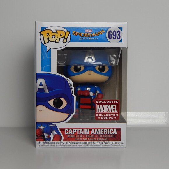 NIB Funko Pop! Spiderman Homecoming Captain America #693 - Picture 1 of 6